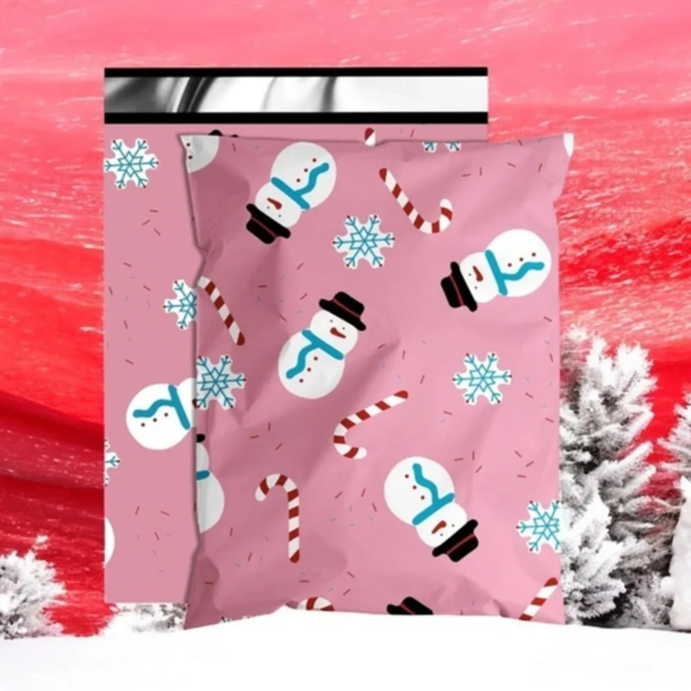 (10) 6x9 Christmas Poly Mailers